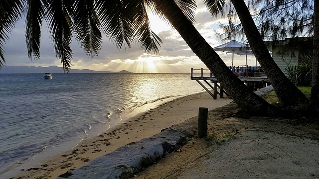 L’île fidji comme destination de balade romantique